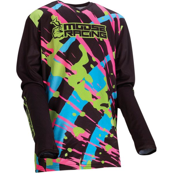 Kids Jerseys MX-Enduro Moose Racing Moto MX Youth Jersey Agroid Black Multi