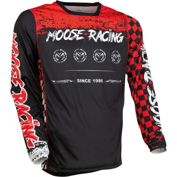 Jerseys MX-Enduro Moose Racing Moto MX Jersey M1 Black/Red