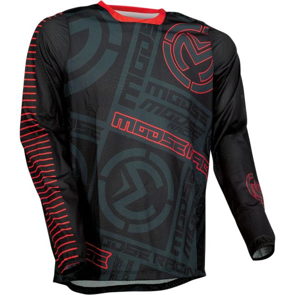 Tricouri MX-Enduro Moose Racing Tricou Enduro Sahara Black/Red