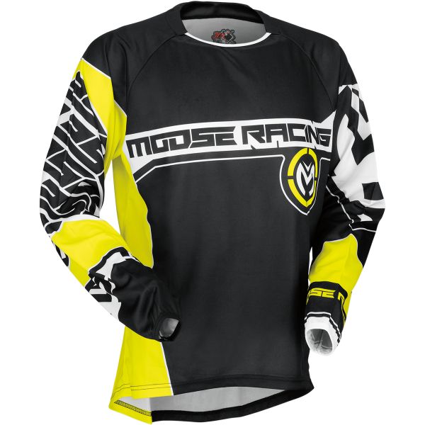 Tricouri MX-Enduro Moose Racing Tricou S7 Qualifier Black/Yellow