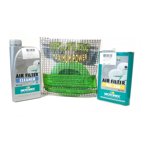 Ulei filtre aer Moto24 Kit Filtru Aer Motorex + Hiflofiltro