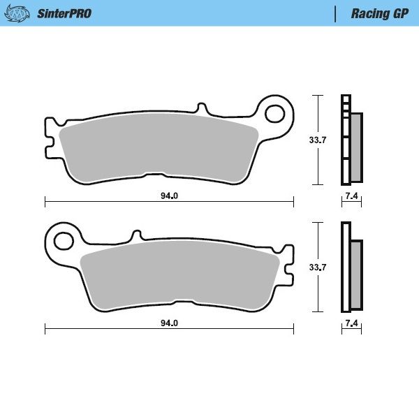  Motomaster Supermoto Brake Pads 099812
