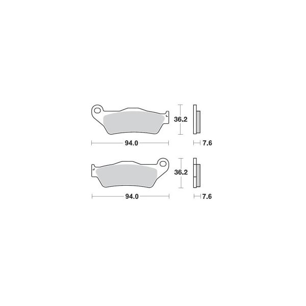 Brake pads Motomaster Racing Gp Sinderpro Offroad Brake Pads 093012