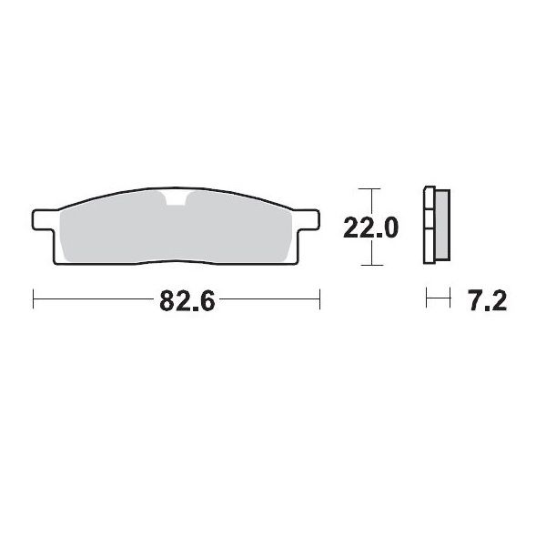 Brake pads Motomaster Racing Brake Pads Offroad 091211