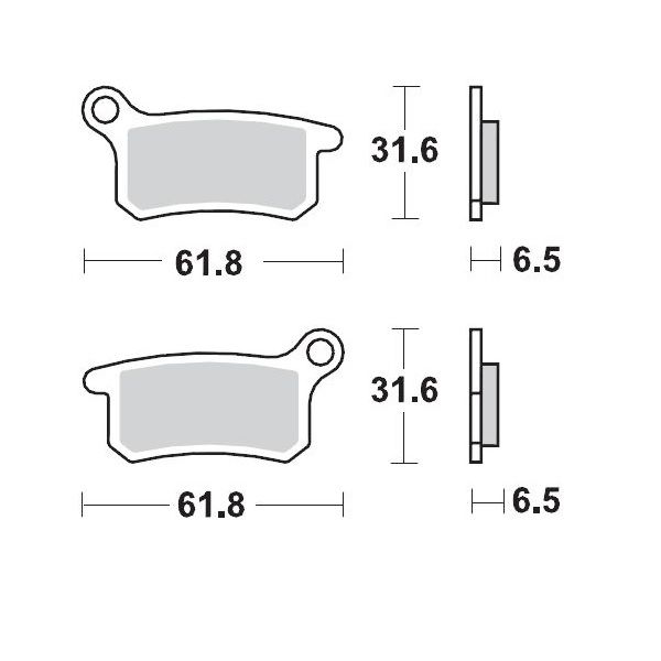 Brake pads Motomaster Racing Brake Pads Offroad 094611