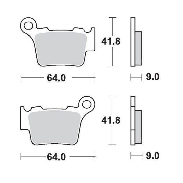 Brake pads Motomaster Racing Brake Pads Offroad 094411