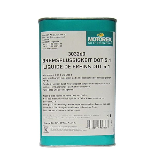 Brake fluid Motorex Brake Fluid Dot 5.1 1L