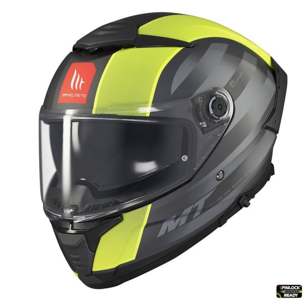 Casti Moto Integrale MT Helmets Casca Moto Full-Face/Interala Thunder 4 SV Treads D3 Black/Matt Yellow Fluo