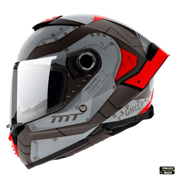 Casti Moto Integrale MT Helmets Casca Moto Full-Face Thunder 4 SV Cheep B5 Rosu Mat