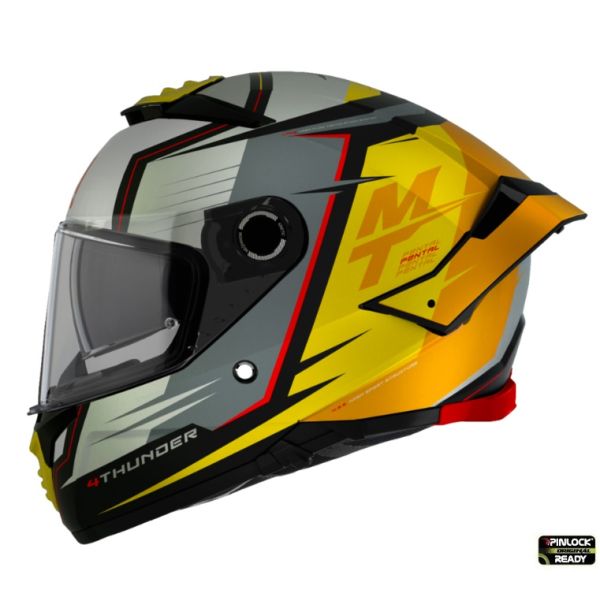 Full face helmets MT Helmets Full-Face Helmet Thunder 4 SV Pental B3 Galben Mat