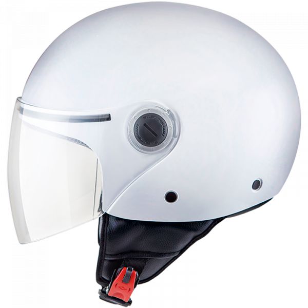 Jet helmets MT Helmets Jet Moto Helmet Street Solid A0 Gloss Pearl White