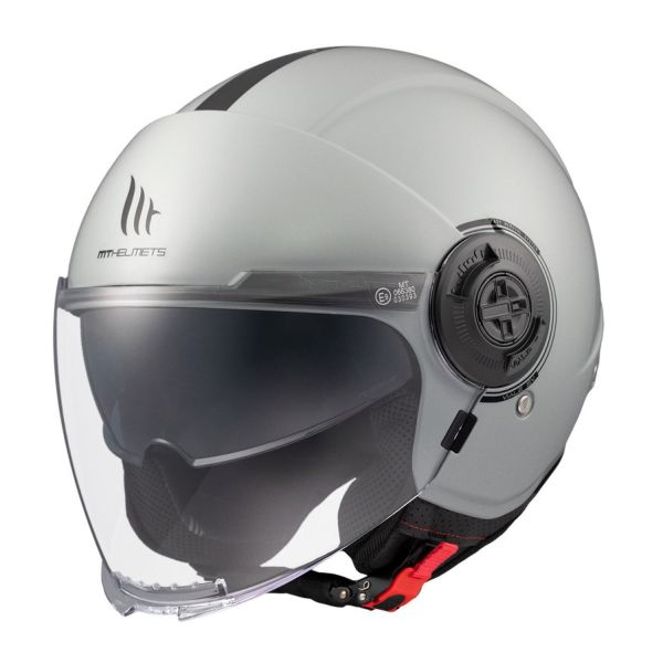 Casti Moto Jet (Open Face) MT Helmets Casca Moto Open Face/Jet Viale SV S A12 Glossy Grey