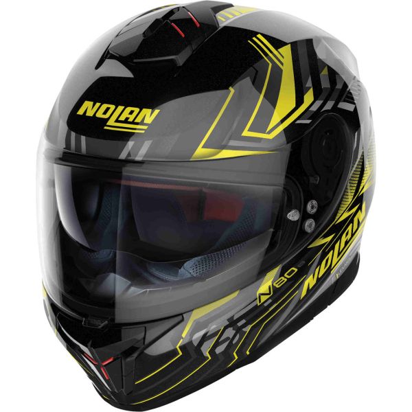 Casti Moto Integrale Nolan Casca Moto Full-Face N80-8 Turbolence N-Com Glossy Black Yellow 24