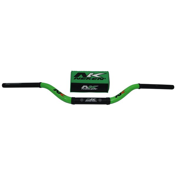 Handlebars Neken Handlebar Oversize 28 mm Black Green R0002C-GRB