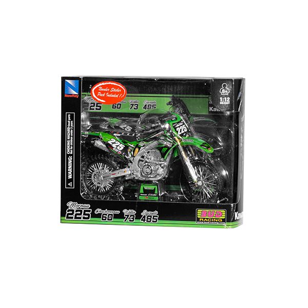 Machete Off Road New Ray Macheta Motor Kawasaki Brian Moreau #225 1:12