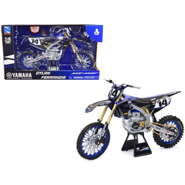 Machete Off Road New Ray Macheta Moto Dylan Ferraandis Star Racing Yamaha YZF 450 Toy 58333 1:12