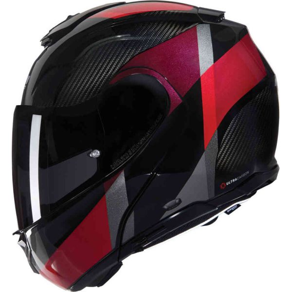 Casti Moto Flip-up (Modulabile) Nolan Casca Moto Flip-Up X-1005 Ultra Carbon Sportivo 346 Black/Red Glossy 2025