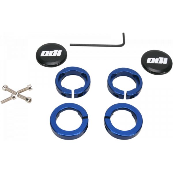 Grips Enduro/MX Odi Clamp Lock Jaw Handlebar End Plug Blue-D70lju Aluminium