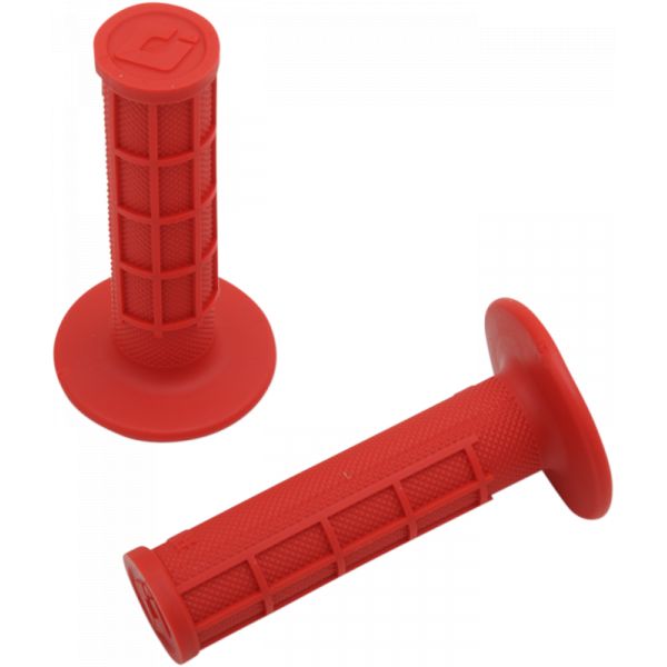 Grips Enduro/MX Odi Rubber Grips Ruffian Half Waffle Red-H01rfr