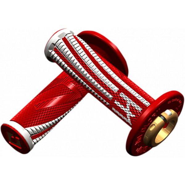 Grips Enduro/MX Odi Emig Pro V2 Lock-on Soft Grip Red/White-H36eprw