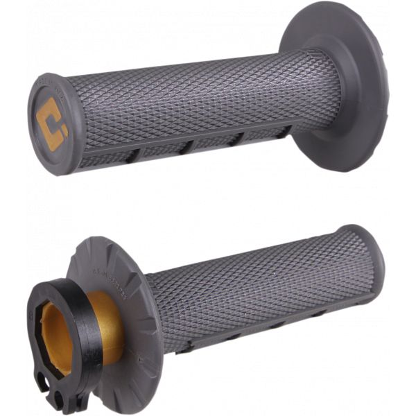 Grips Enduro/MX Odi MX V2 Lock-on Half Waffle Grip Graphite-H36hwh