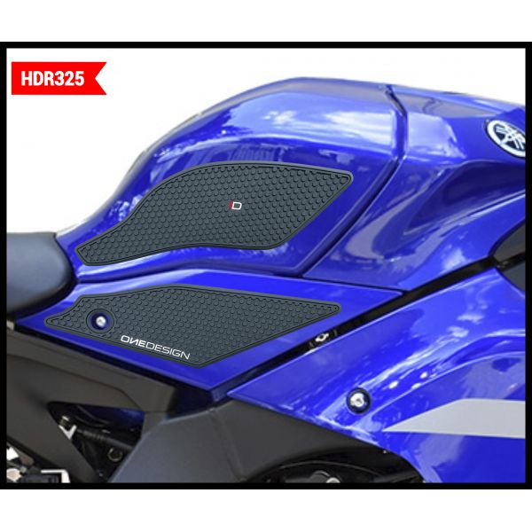 Motorcycle TankPads OneDesign Tank Grip Yamaha R1 '21 Black HDR325