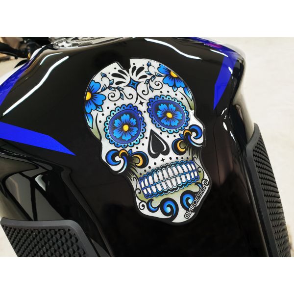Motorcycle TankPads OneDesign Tankpad Carbon Look Blue	/Multi	/White 43010822