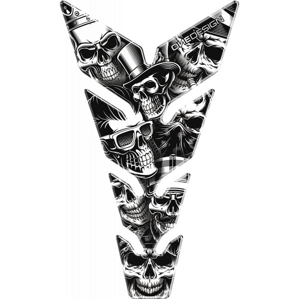 Motorcycle TankPads OneDesign Tankpad Max Skulls1 Pad8p
