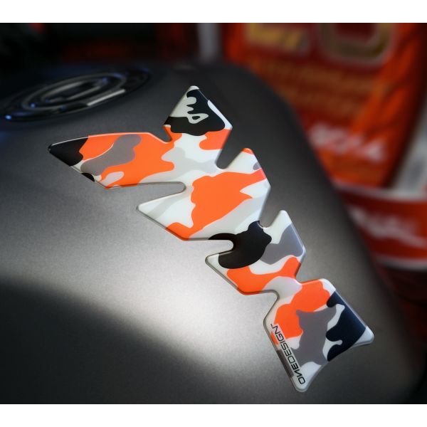 Motorcycle TankPads OneDesign Tankpad Moon Camo Yw Fluo Fluorescent Orange	/Multi	/White 43010826