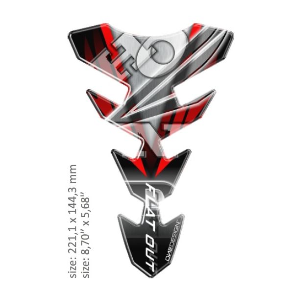 Motorcycle TankPads OneDesign Universal Tank Pad Gloss Black/white/red/blue Bmw S1000rr Design X Multi 43010535