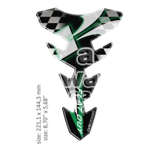 Motorcycle TankPads OneDesign Universal Tank Pad Gloss Black/white/red Honda Design Re Multi 43010530