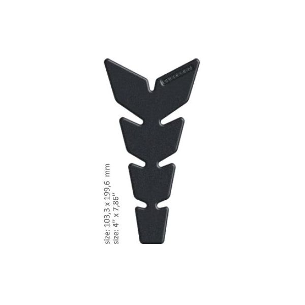 Motorcycle TankPads OneDesign Universal Tank Pad Matte Black Resin/polyurethane Black 43010574