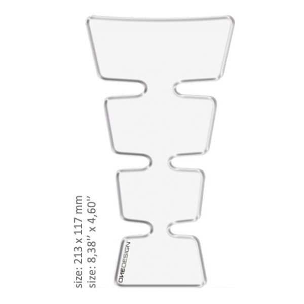 Motorcycle TankPads OneDesign Universal Tank Pad Gloss Transparent Resin/polyurethane Clear 43010497