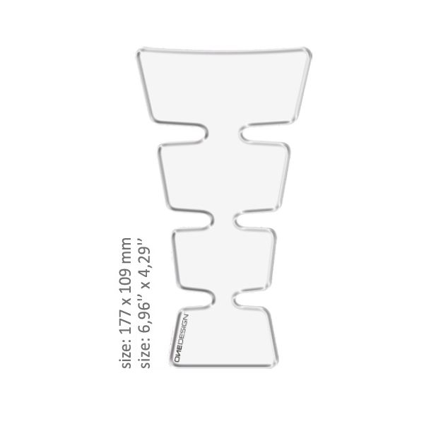 Motorcycle TankPads OneDesign Universal Tank Pad Gloss Transparent Resin/polyurethane Clear 43010498