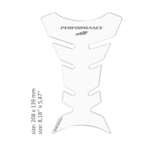 Motorcycle TankPads OneDesign Universal Tank Pad Gloss Transparent Resin/polyurethane Clear 43010502