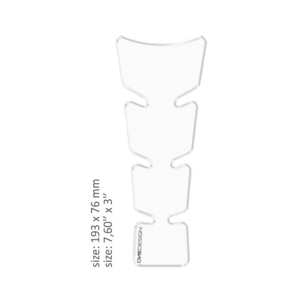 Motorcycle TankPads OneDesign Universal Tank Pad Gloss Transparent Resin/polyurethane Clear 43010507