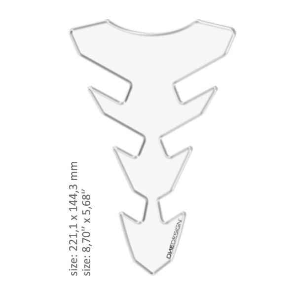 Motorcycle TankPads OneDesign Universal Tank Pad Gloss Varicolored Colored Faces Design Clear 43010546