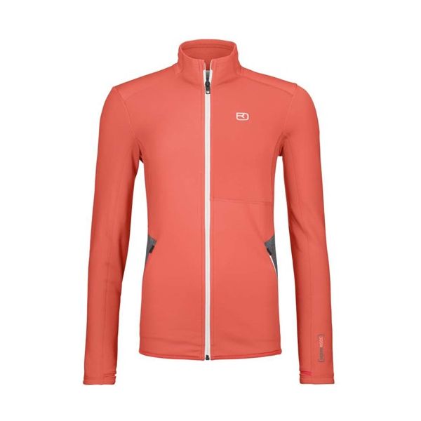 Underlayer Snow Ortovox Bluza Dama Merino Fleece Jacket Coral