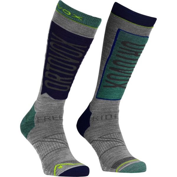 Sosete Snow Ortovox Sosete Merino Free Ride Long Arctic Grey