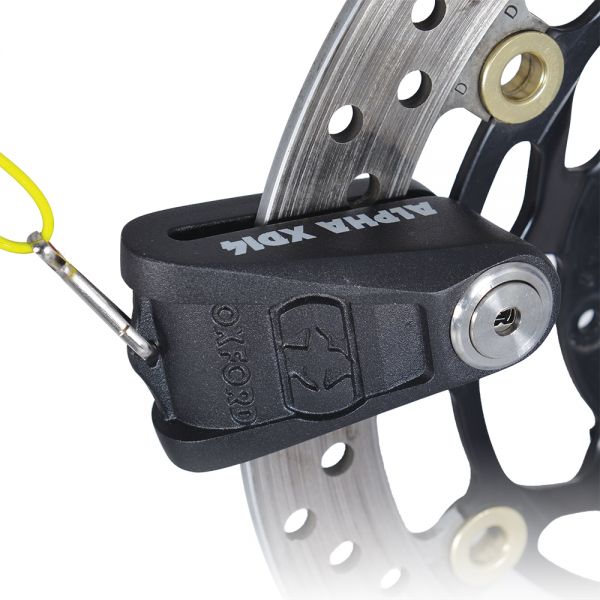  Oxford ALPHA XD14 STAINLESS DISC LOCK (14mm PIN) BLACK