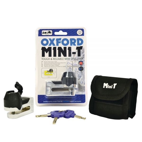 Anti theft Oxford Mini T Disk Lock Chrome