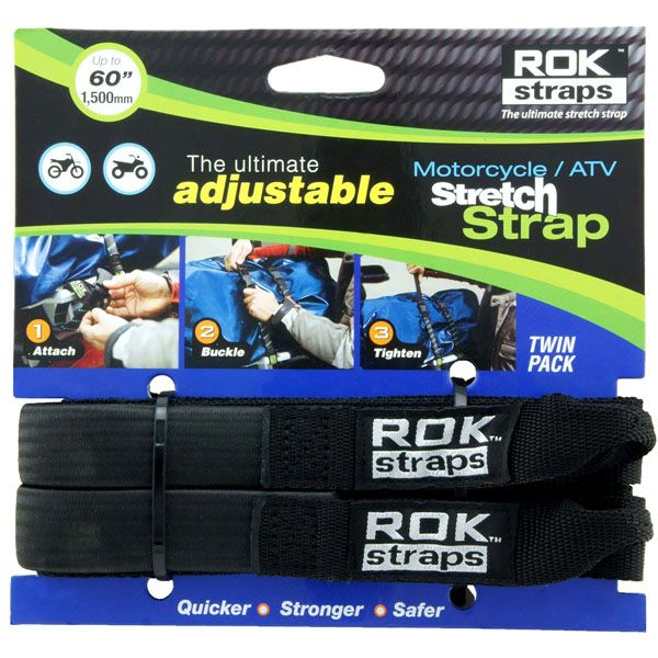 Bike Transportation Oxford ROK STRAPS HD 25mm ADJ BLACK