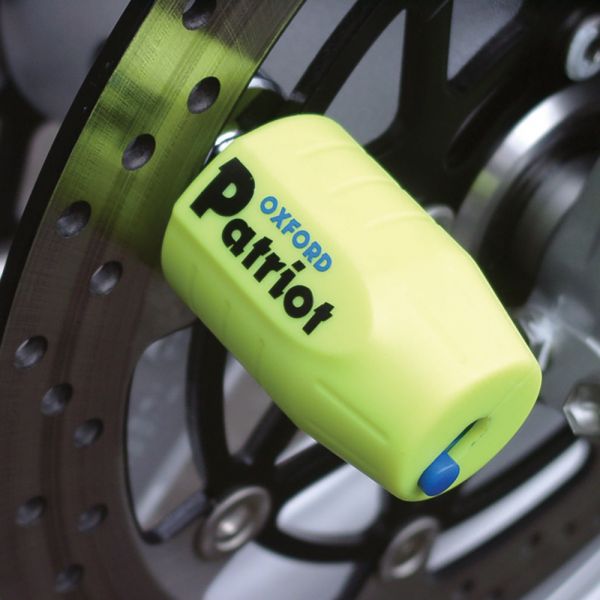  Oxford PATRIOT DISC LOCK - YELLOW