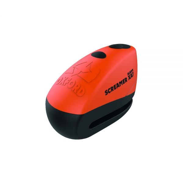 Anti theft Oxford SCREAMER XA7 ALARM DISC LOCK ORANGE/MATT BLACK