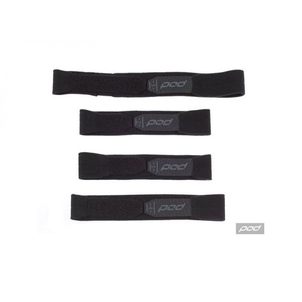 Accesorii Orteze/Genunchiere POD Set Benzi Elastice KX Negru-Gri