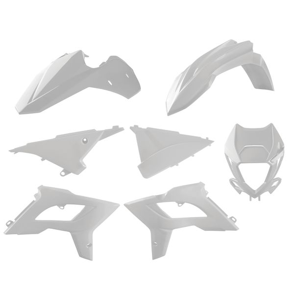 Plastice MX-Enduro Polisport Kit Plastice Beta RR 125/250/300/350 White 91086