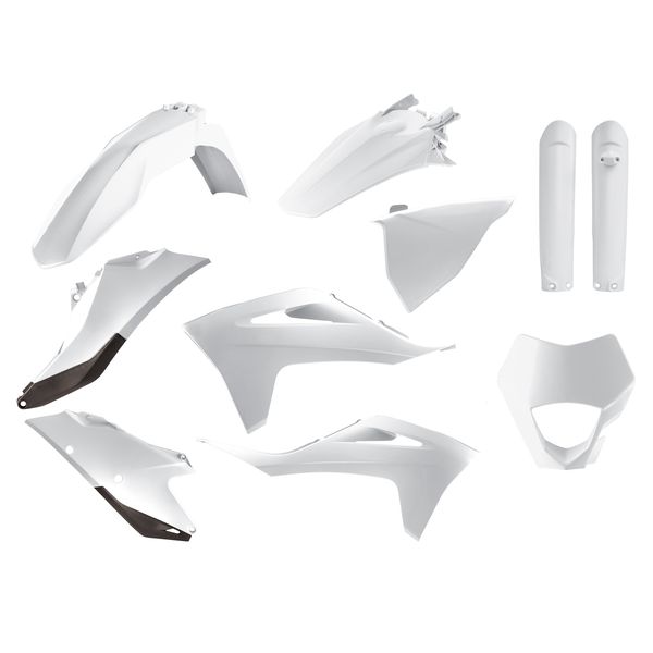 Plastics MX-Enduro Polisport Plastic Kit Gas Gas EC/EX 250/350/300/350 White 91027