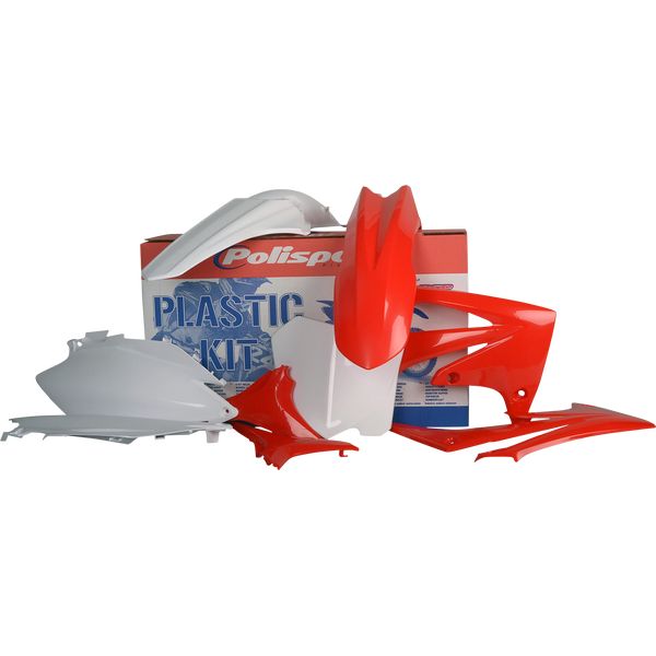 Plastice MX-Enduro Polisport Kit Plastice Honda CRF 250 R/CRF 450 R Red/White 90423