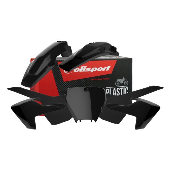 Plastice MX-Enduro Polisport Kit Plastice HSQ FC/TC/250/350/125 Black 90688