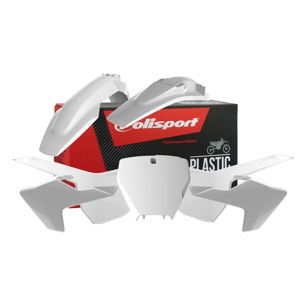 Plastice MX-Enduro Polisport Kit Plastice HSQ FC/TC/250/350/125 White 90687